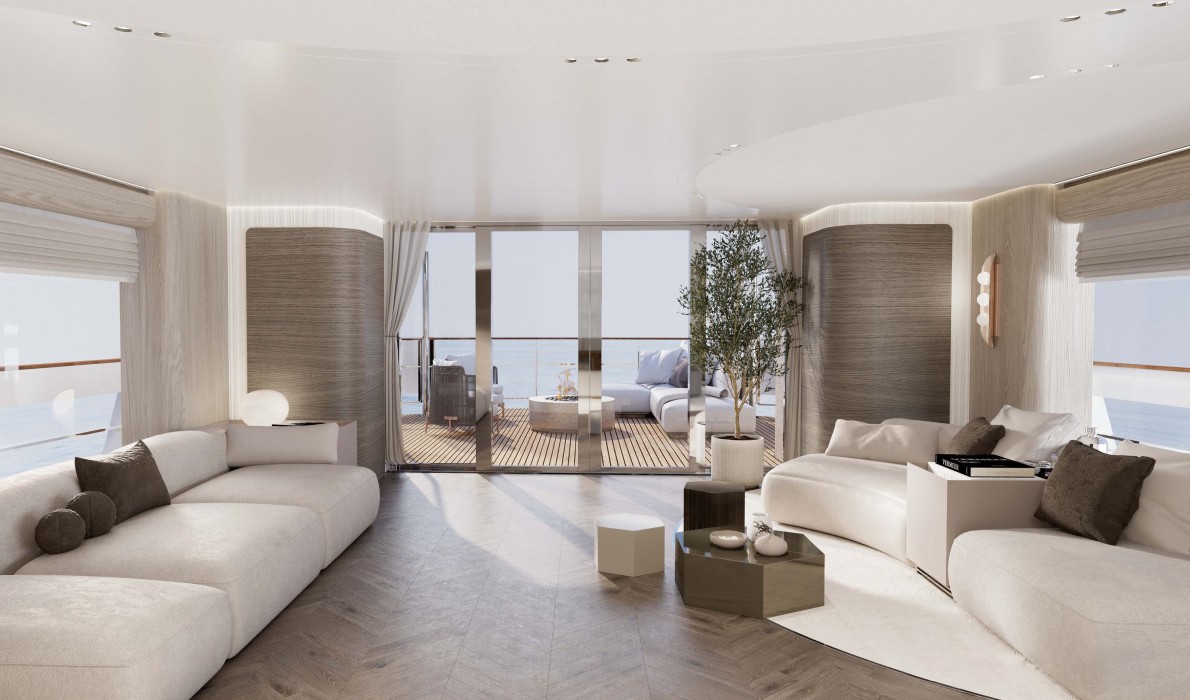 Sirena Yachts’ın amiral gemisi Sirena 118 iç mekanları ile hayran bırakıyor